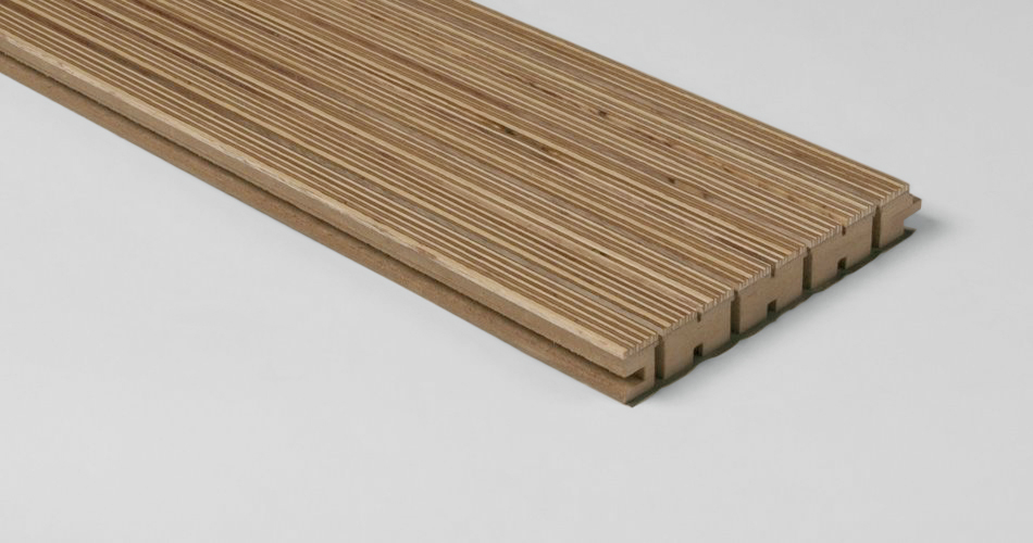 <p>Acoustic plank for wall and ceiling, linear groove with slot TLS 14/2</p>